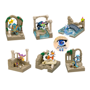 Authentic Pokemon figures re-ment Old Castle Ruins
